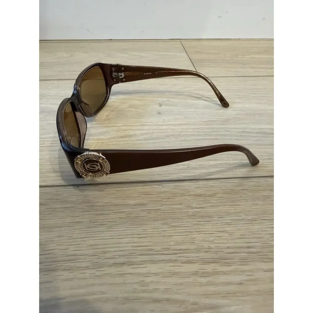 Bebe Sunglasses bb7091 TOPAZ TEMPT FATE Brown Square Frames w/ Brown Lenses